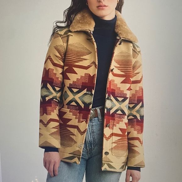 Free People Pendletons Brownsville Wool Coat - Picture 1 of 2